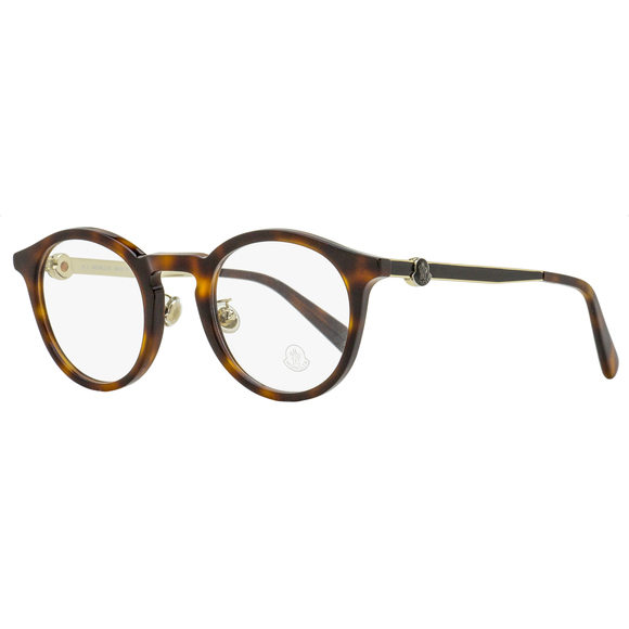 Moncler Round Eyeglasses ML5175H 052 Dark Havana 49mm - Picture 1 of 3
